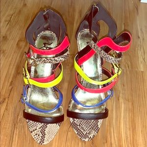 Multi Colored Heels